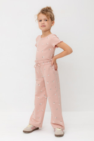 Брюки для девочки, артикул: КР 400798-1, цвет: розовый