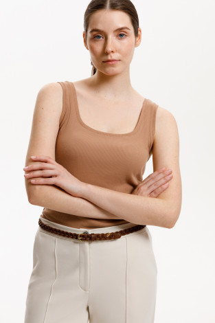 Майки женские для мам, артикул: ЕВТ 3224/25, цвет: коричневый