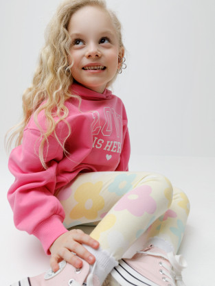 Лосины для девочки, артикул: КР 4074, цвет: желтый