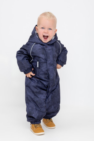 Комбинезоны утепленные для мальчика, артикул: ВК 60085/н/41 ГР, цвет: синий