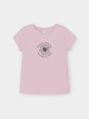 Футболка для девочки, артикул: КП 302763, цвет: розовый