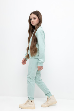 Брюки для девочки, артикул: К 400542-1, цвет: голубой