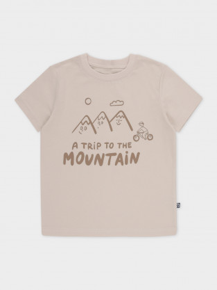 Футболка для мальчика, артикул: К 302440, цвет: бежевый