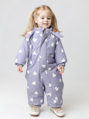 Комбинезоны утепленные для девочки, артикул: ВК 60032/н/59 Ал, цвет: фиолетовый