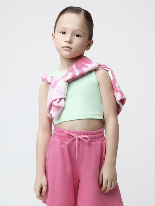 Футболка для девочки, артикул: КР 303013, цвет: зеленый