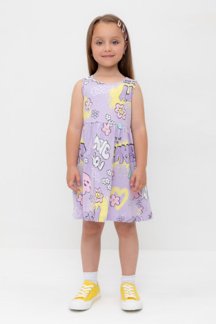 Платье для девочки, артикул: КР 5867, цвет: фиолетовый