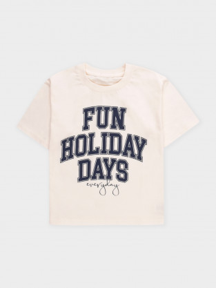 Футболка для мальчика, артикул: КР 303045-1, цвет: сахар