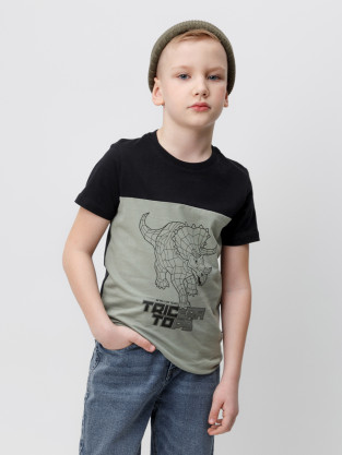 Футболка для мальчика, артикул: КР 302159-1, цвет: зеленый