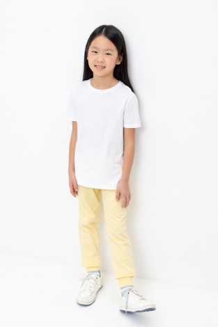 Брюки для девочки, артикул: К 400516, цвет: желтый