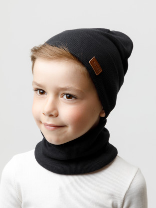 Шапка для мальчика, артикул: К 8149/25, цвет: черный