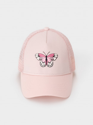 Кепка для девочки, артикул: ТК 80104, цвет: розовый