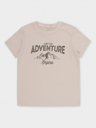 Футболка для мальчика, артикул: К 301914, цвет: бежевый