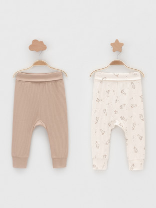Брюки для новорожденных, артикул: К 400715-2уп, цвет: сахар