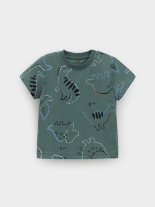 Футболка для мальчика, артикул: КР 302537, цвет: зеленый