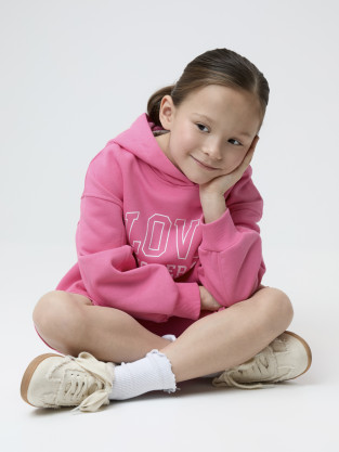 Худи для девочки, артикул: КР 302811, цвет: ярко-розовый
