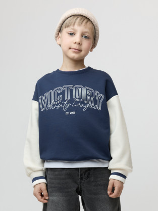 Свитшоты для мальчика, артикул: КР 303046, цвет: синий