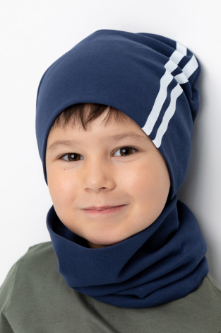 Шапка для мальчика, артикул: К 8125, цвет: синий