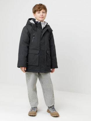 Куртки для мальчика, артикул: ВК 36108/2 ГР, цвет: черный