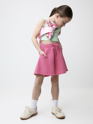 Шорты для девочки, артикул: КР 400904, цвет: ярко-розовый