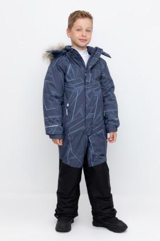 Комбинезоны утепленные для мальчика, артикул: ВК 60120/н/11 ГР, цвет: темно-синий