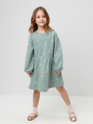 Платье для девочки, артикул: КР 5922, цвет: голубой