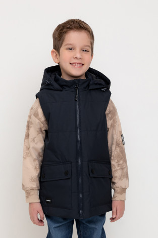 Жилеты для мальчика, артикул: ВК 35011/15 ГР (128-158), цвет: синий