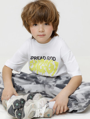 Футболка для мальчика, артикул: КР 303024, цвет: белый