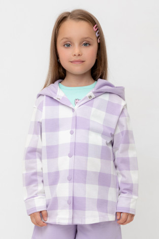 Рубашка для девочки, артикул: КР 302698-1, цвет: фиолетовый