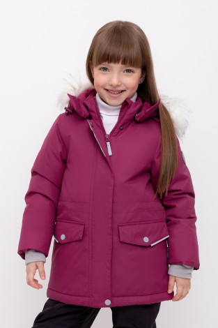 Куртка для девочки, артикул: ВК 38112/2 ГР, цвет: фиолетовый