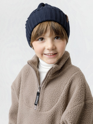 Шапка для мальчика, артикул: КВ 20447, цвет: синий