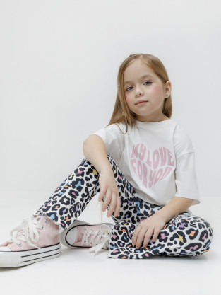 Брюки для девочки, артикул: КР 400936, цвет: сахар