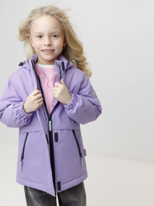 Куртка для девочки, артикул: ВК 32189/1 УЗГ, цвет: фиолетовый