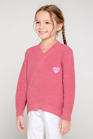 Джемпер для девочки, артикул: КВ 30118/ш, цвет: красный