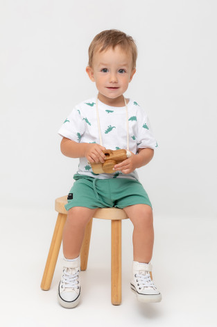 Футболка для мальчика, артикул: КР 302737, цвет: белый