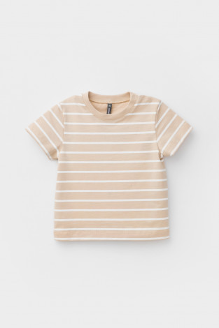 Футболка для мальчика, артикул: КР 302450, цвет: светло-бежевый