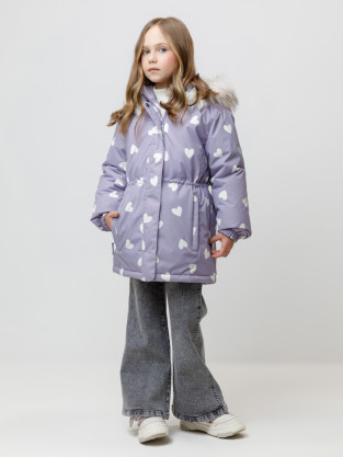 Куртка для девочки, артикул: ВК 38122/н/2 УЗГ, цвет: фиолетовый