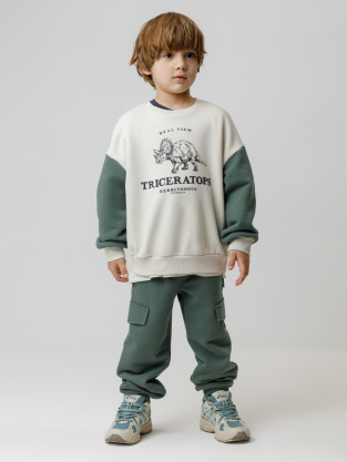 Брюки для мальчика, артикул: КР 400861, цвет: зеленый