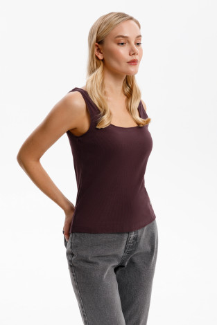 Майки женские для мам, артикул: ЕВТ 3224/25, цвет: бордовый