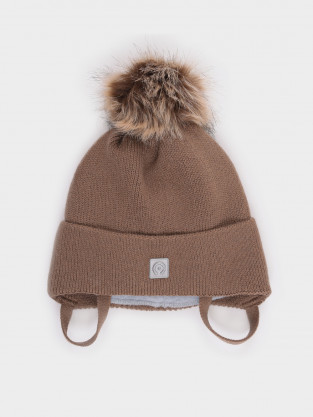 Шапка для мальчика, артикул: КВ 20395/ш, цвет: коричневый