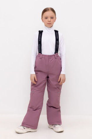 Брюки утепленные для девочки, артикул: ВК 40008/24/6 ГР, цвет: фиолетовый