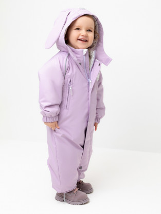 Комбинезоны утепленные для девочки, артикул: ВК 60107/5 Ал, цвет: фиолетовый