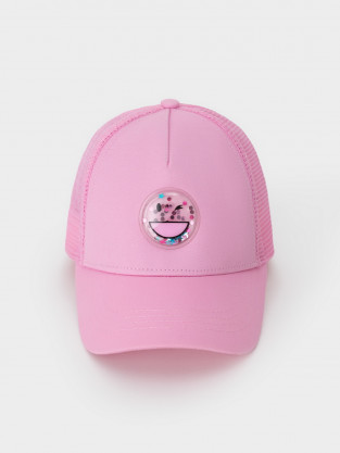 Кепка для девочки, артикул: ТК 80057, цвет: розовый