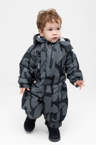 Комбинезоны утепленные для мальчика, артикул: ВК 60032/н/49 Ал, цвет: черный3