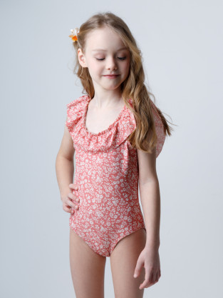 Купальник для девочки, артикул: ТК 16022/2н ФВ, цвет: розовый