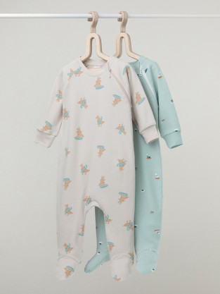 Комбинезон для новорожденных, артикул: К 6444-2уп, цвет: голубой