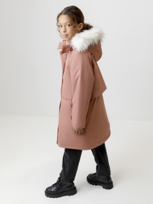 Куртка для девочки, артикул: ВК 38116/2 ГР, цвет: розовый