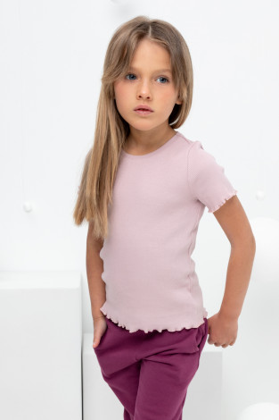 Футболка для девочки, артикул: КР 301989, цвет: розовый