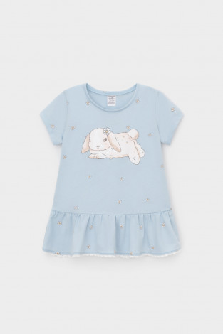 Блузка для девочки, артикул: КР 302746-1, цвет: голубой - 2 фото