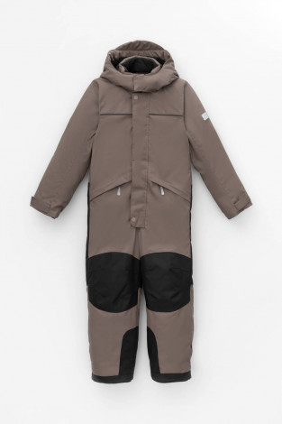 Комбинезоны утепленные для мальчика, артикул: ВК 60101/5 ГР (122-158), цвет: кофейный - 2 фото