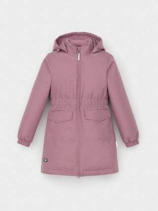 Пальто для девочки, артикул: ВК 32152/7 УЗГ, цвет: фиолетовый - 2 фото
